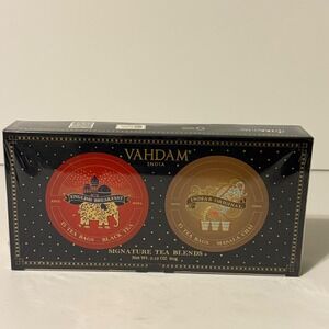 Vahdam‎ India Signature Tea Blends English Breakfast & Masala Chai 30 Tea Bags